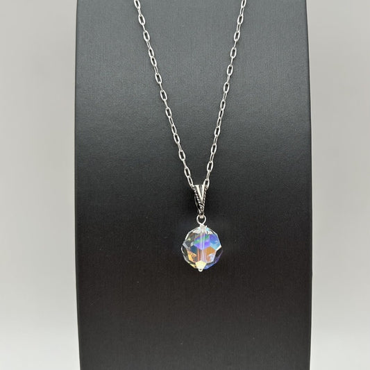 C960NL Clear AB Necklace 18"