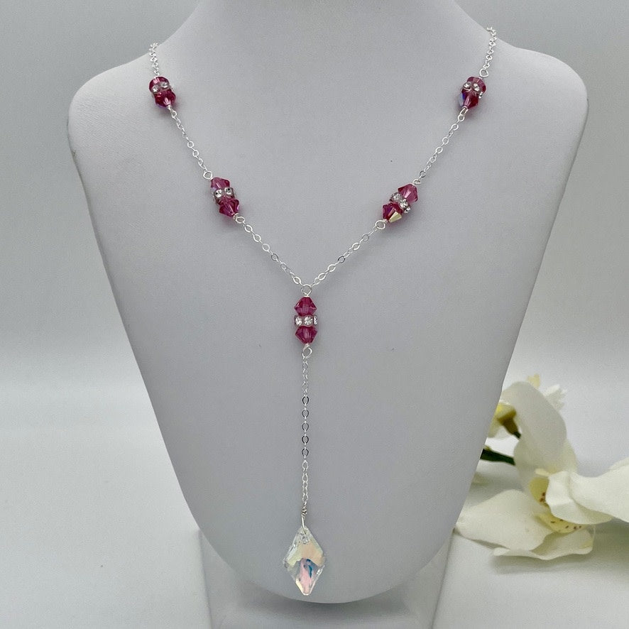 C1263   17"  Necklace Pink