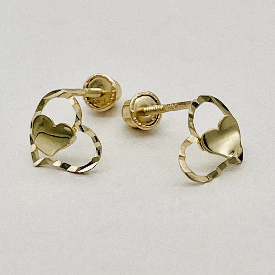 G45ER 14K Gold Hearts