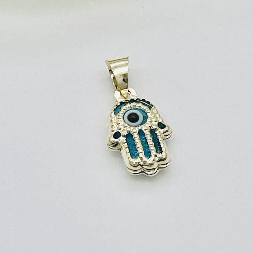 G35P 14K Gold Fatima hand Pendant