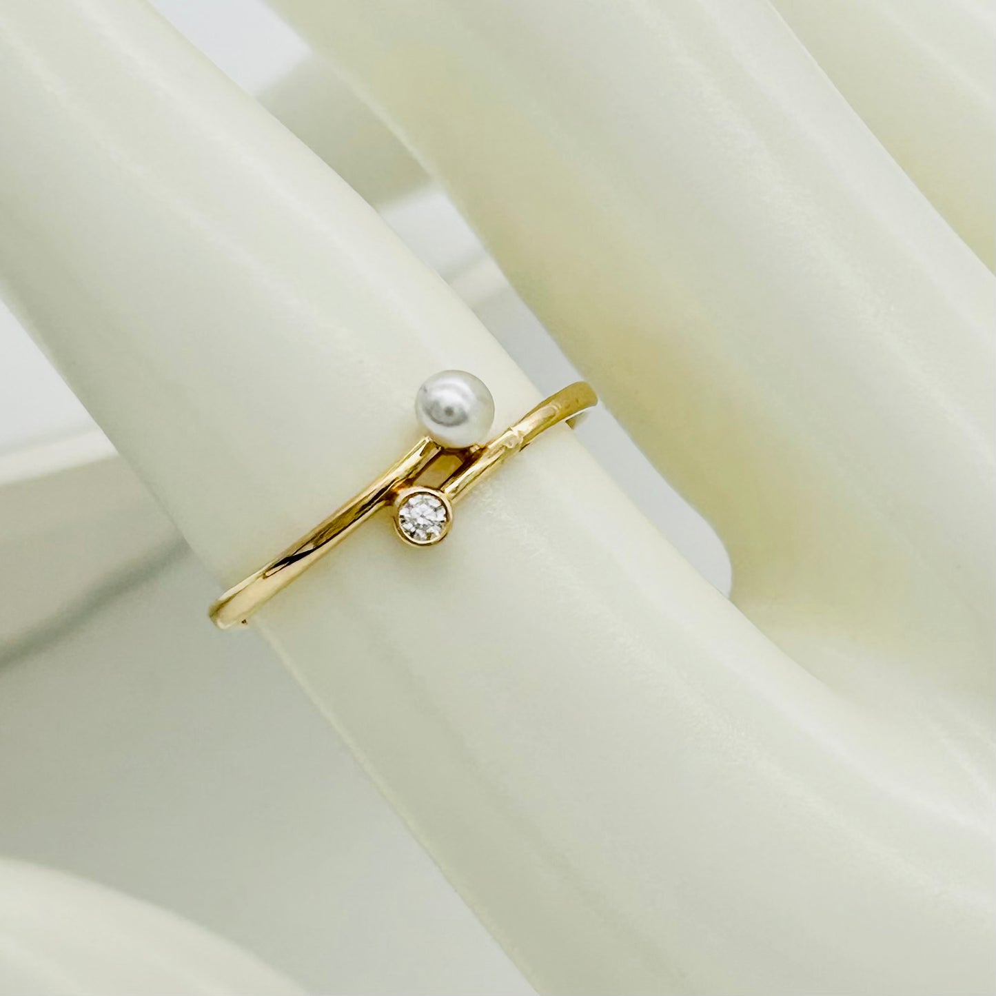 G390R 14K Gold Pearl Ring