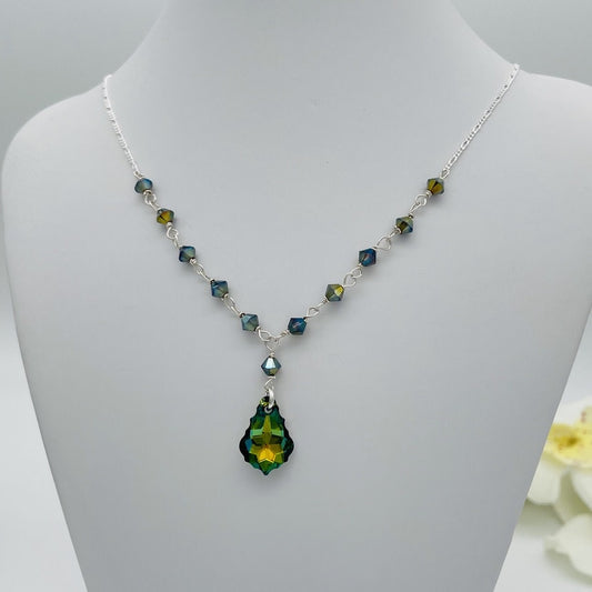 C1278NL Green Baroque Necklace 20"