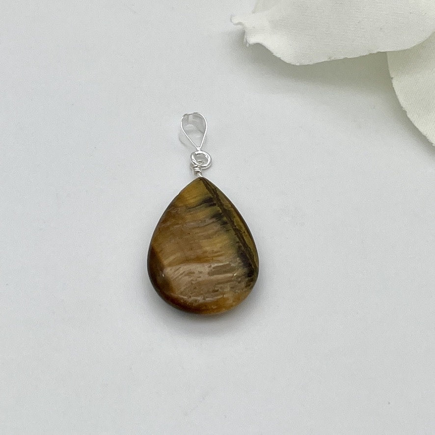 ST1470 Tiger Eye Drop Pendant