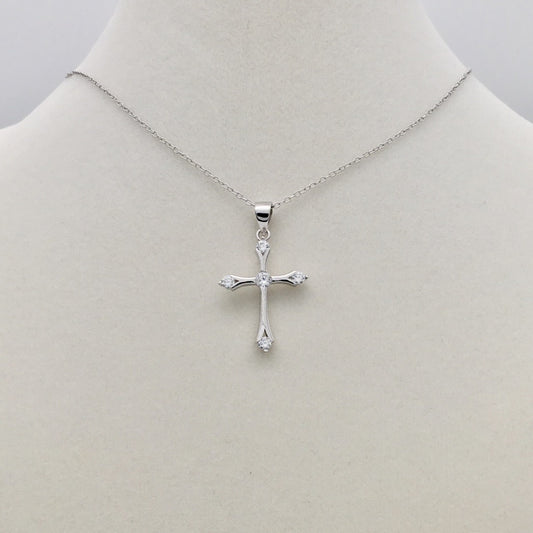 Z1409NL Cross Necklace 18"