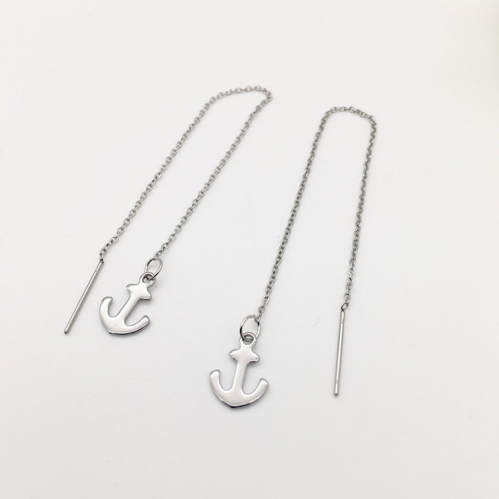 SS1119  Anchor Thread Earrings