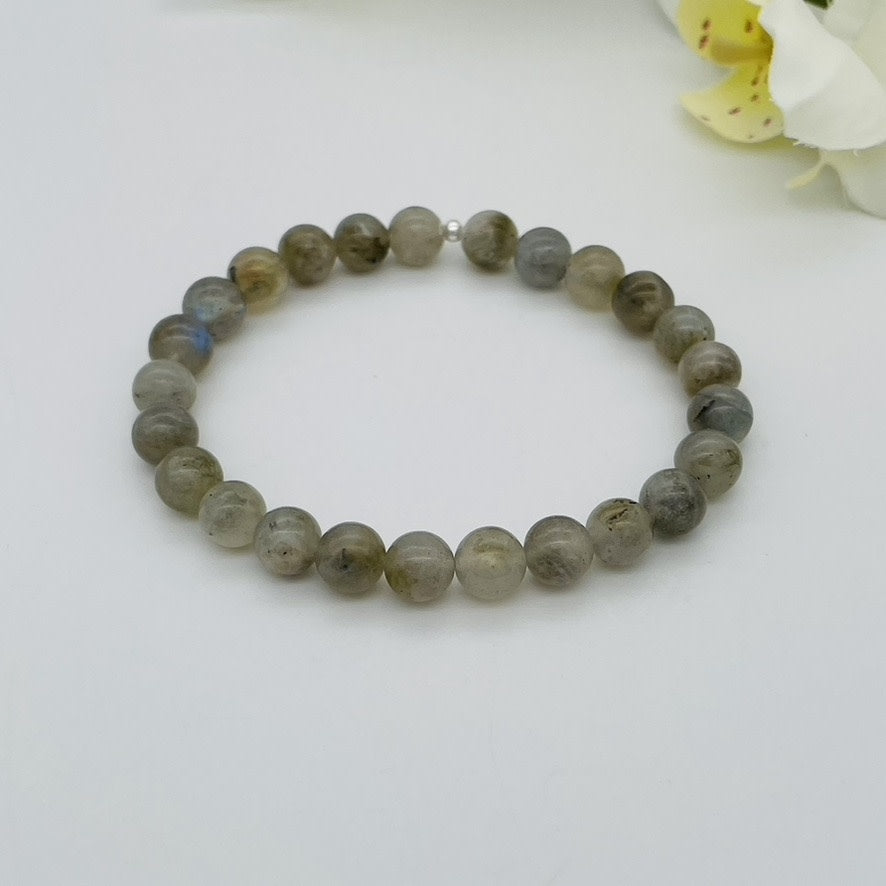 ST1379 Labradorite Bracelet 8mm.X7"