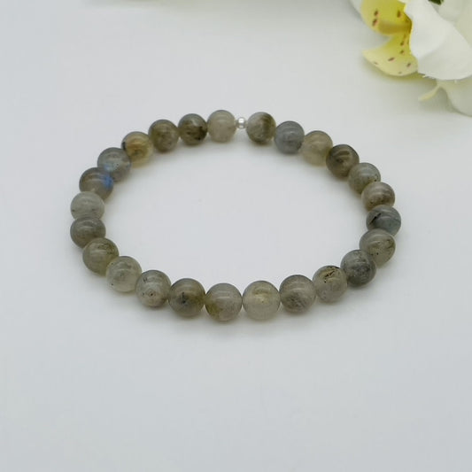 ST1379 Labradorite Bracelet 8mm.X8"