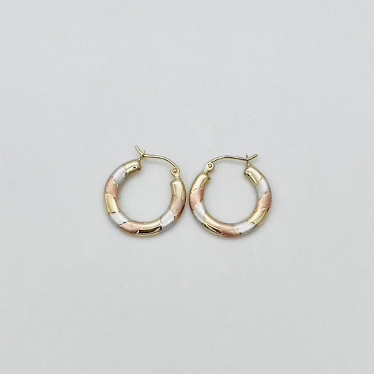 G-167 3 Tone Hoops 18mm.