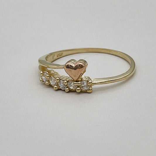 G97R 14K Gold Heart Ring #7