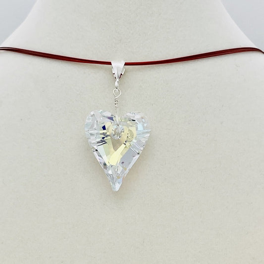 C1095 Wild Heart Pendant Clear