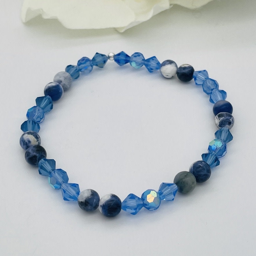 ST1504 Sodalite Bracelet  8"