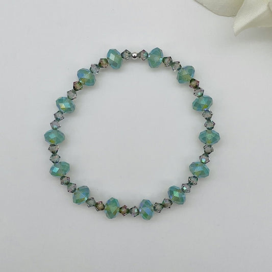 C1276BL SW Green Bracelet 7"