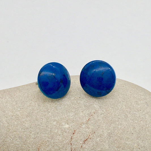 SS1380 14mm. Blue Earrings Final Sale