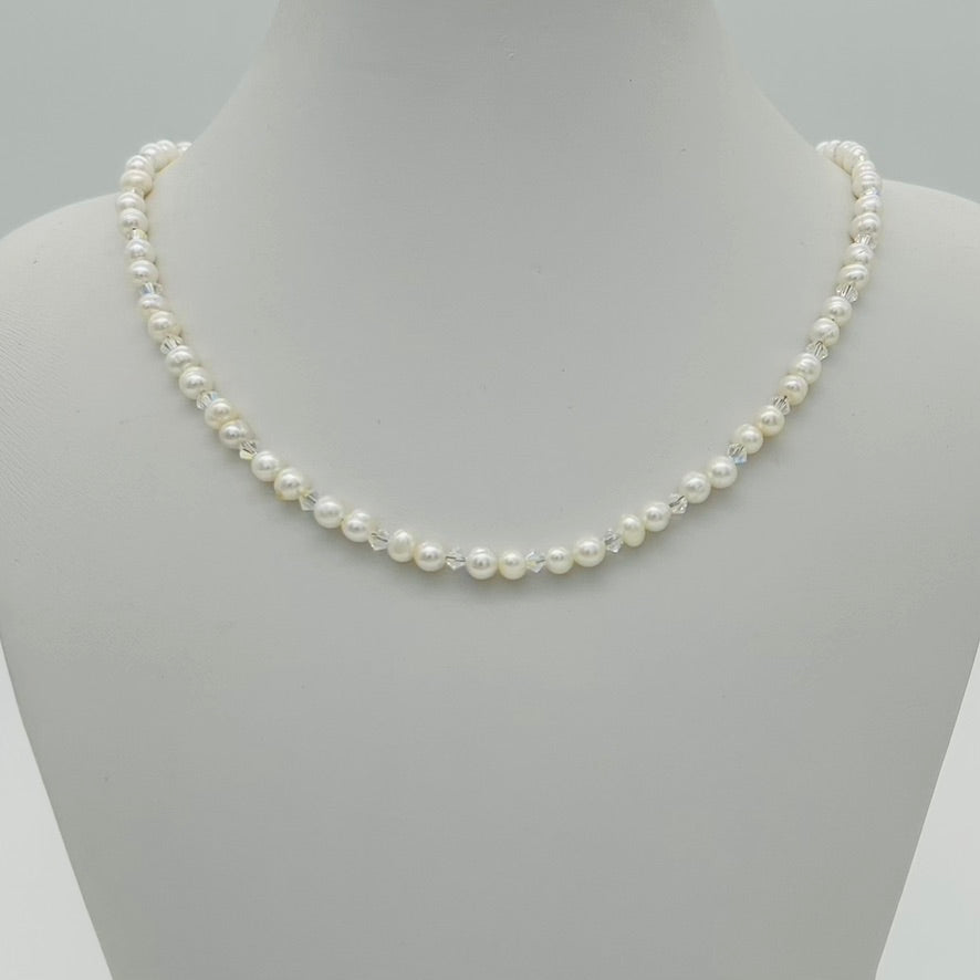 SH1015NL Fresh Water Pearls Choker 15"+ 2"