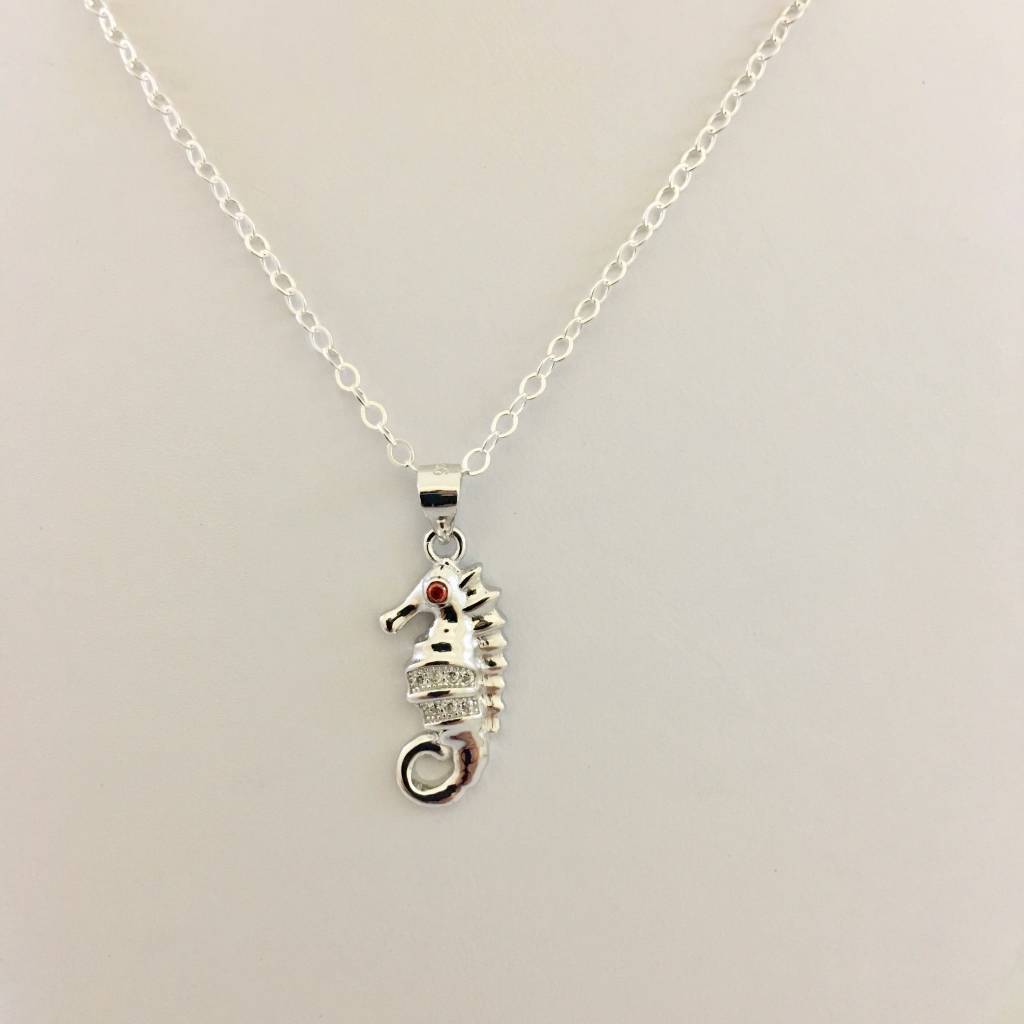 Z1216 16"Sea Horse Necklace