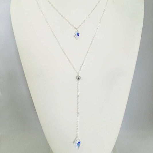 C1037NL Clear Double Necklace 20"