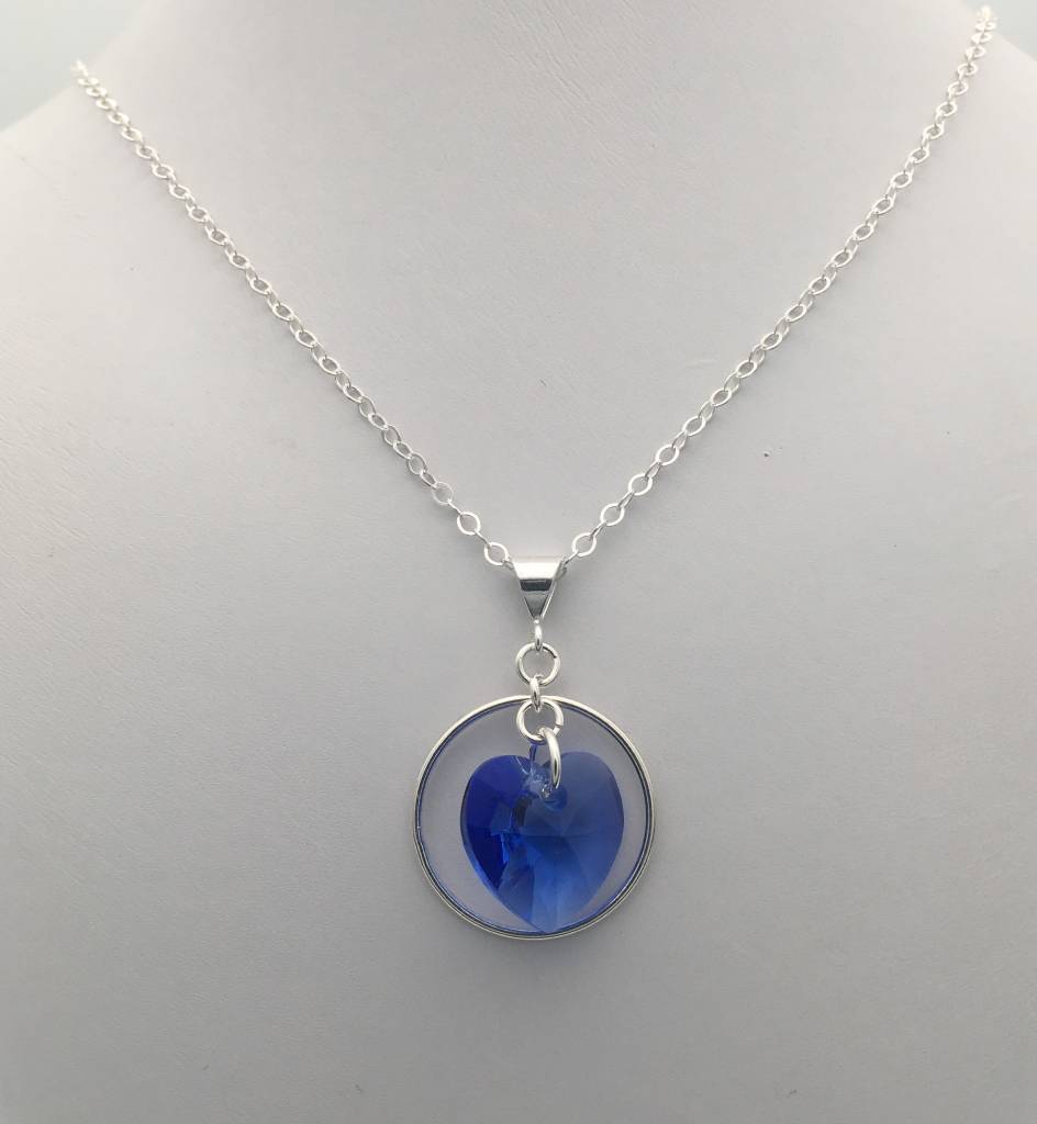 C1228  18" Sapphire  Necklace