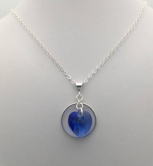 C1228  18" Sapphire  Necklace