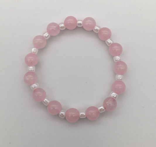 CH838 Rose Quartz Bracelet 5"