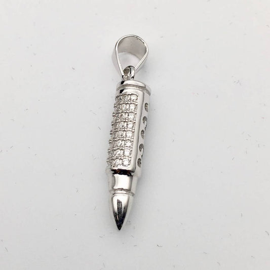 Z1229 Silver Bullet Pendant Small