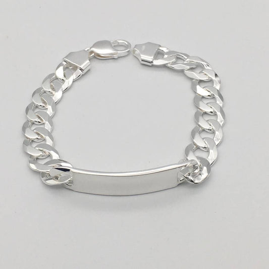 S1383BL Curb ID Bracelet 9"X13mm.