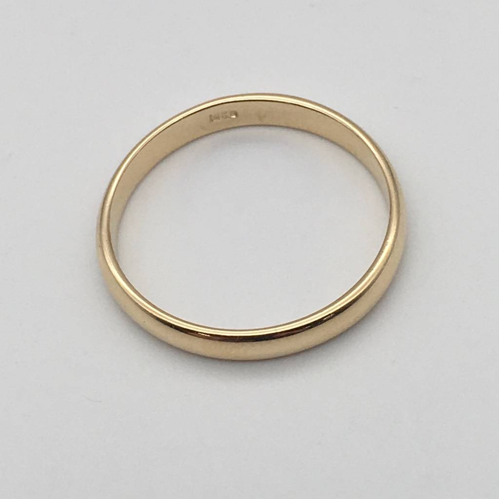 G07R 14K Gold Wedding Band 3mm