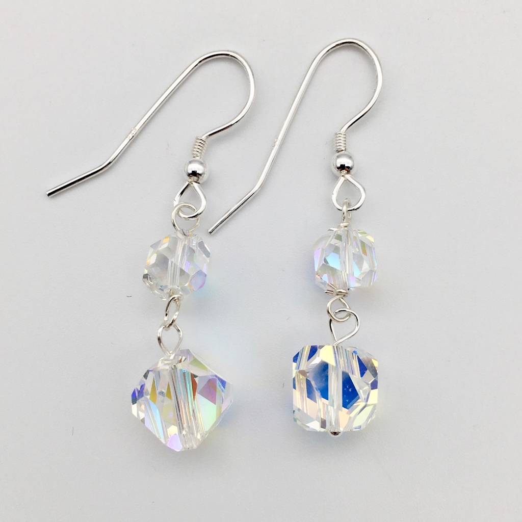 C1170ER Clear AB Earrings