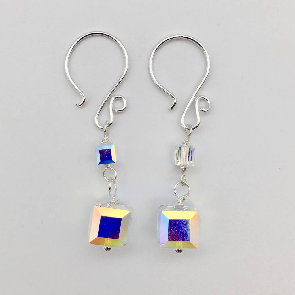 C1171ER Clear AB Earrings