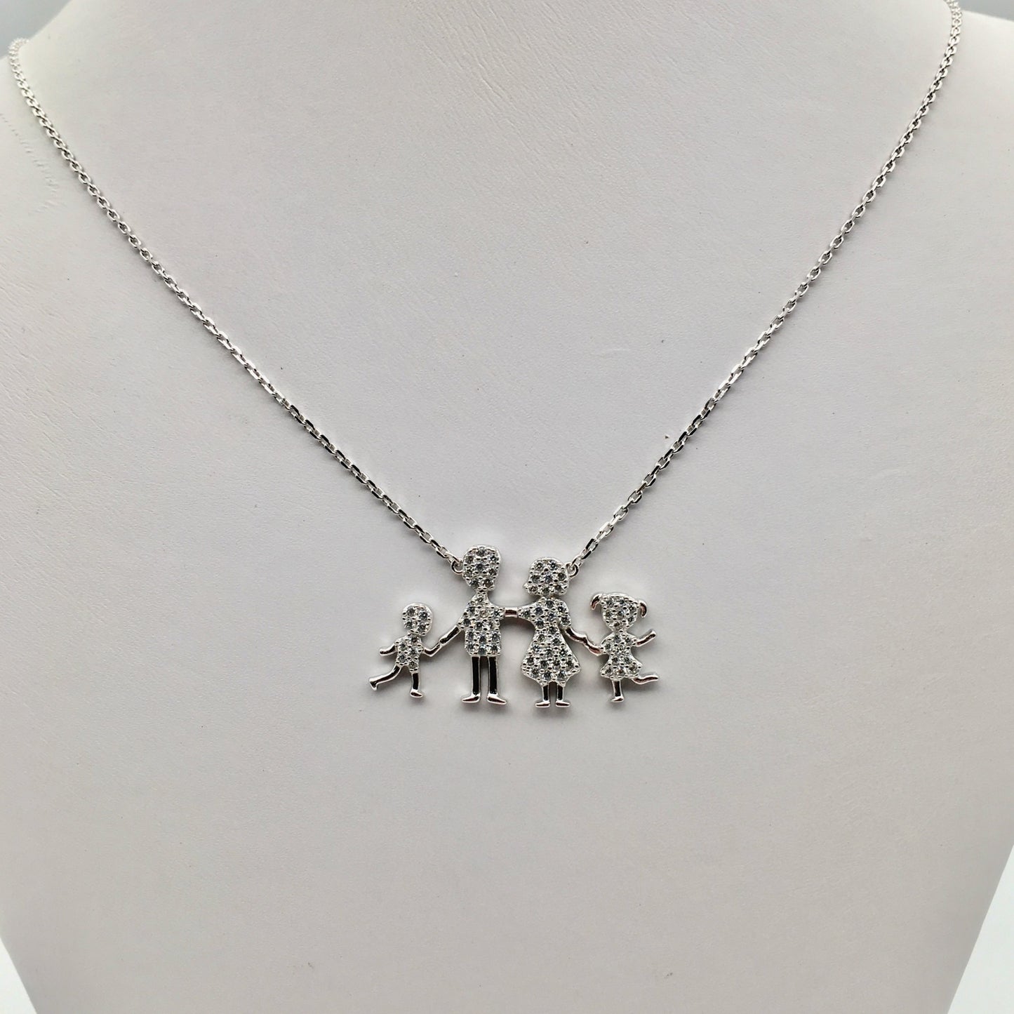 Z1248 Family Necklace Boy and Girl