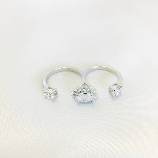 Z934R  Double Finger Ring