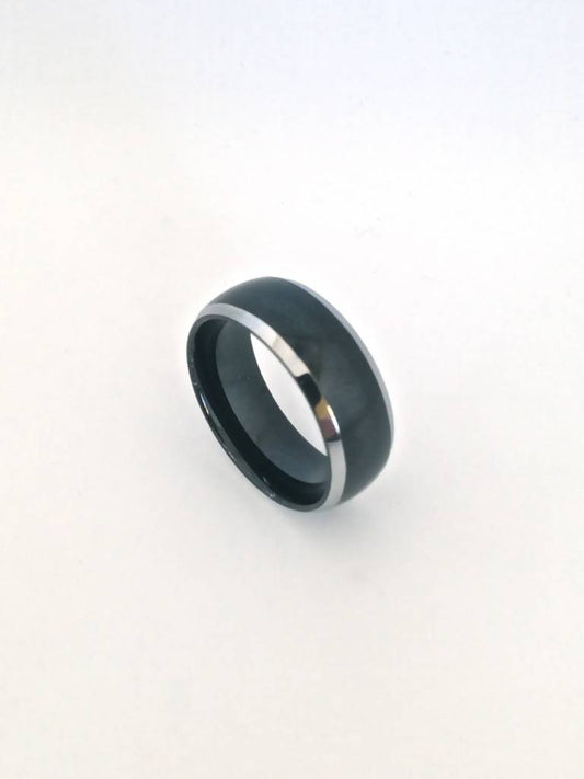 T770 8mm. Black Plated Tungsten Ring