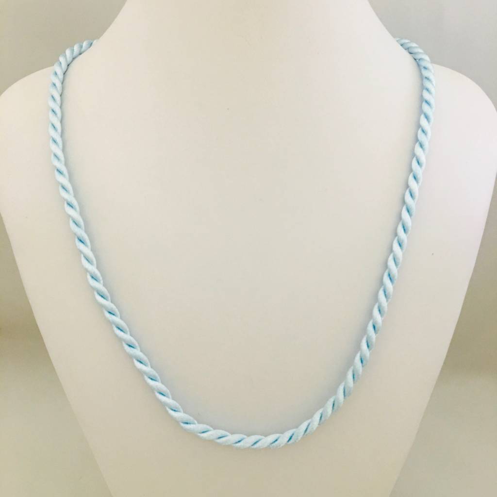 F178  18" 3mm. Nylon Cord Light Blue