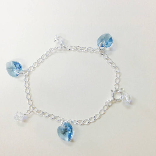 C911BL SW Hearts Bracelet