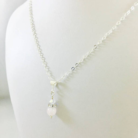 CH-868 Rose Quartz Necklace