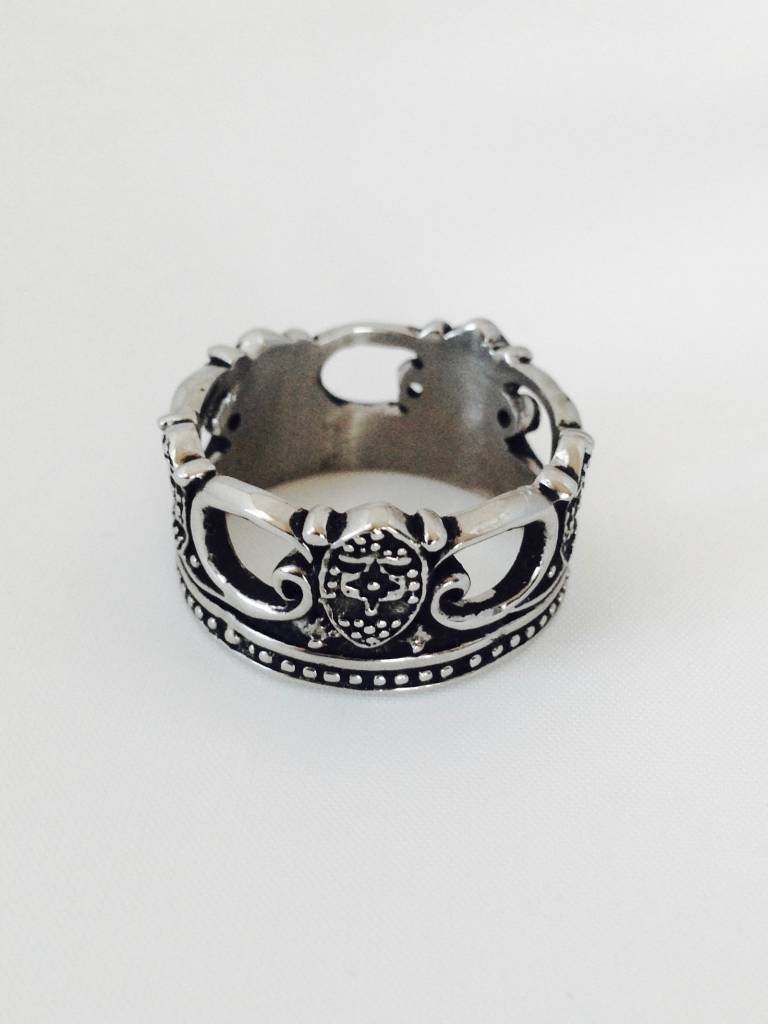 SS844R Crown Ring