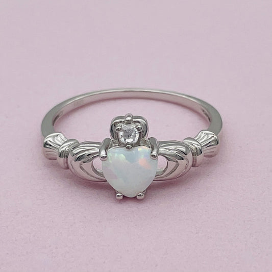 ST1743R Opal Claddagh