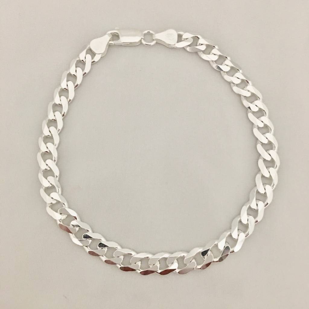 S1196 7mm. 9" Cuban Bracelet