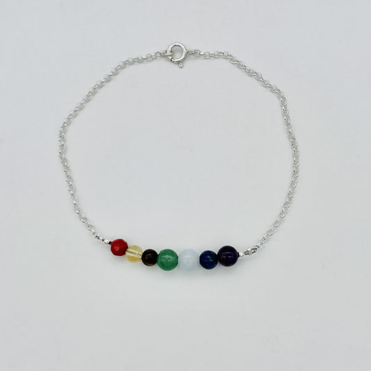 ST1747  9.5" Chakra Anklet