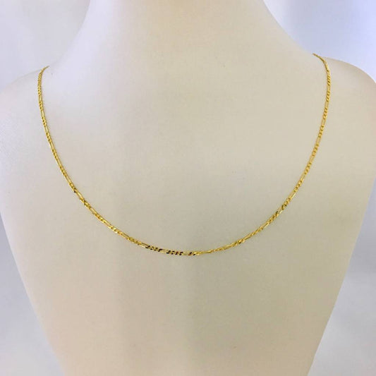 G05ch 14K Gold Figaro Chain 1.8mm.18"