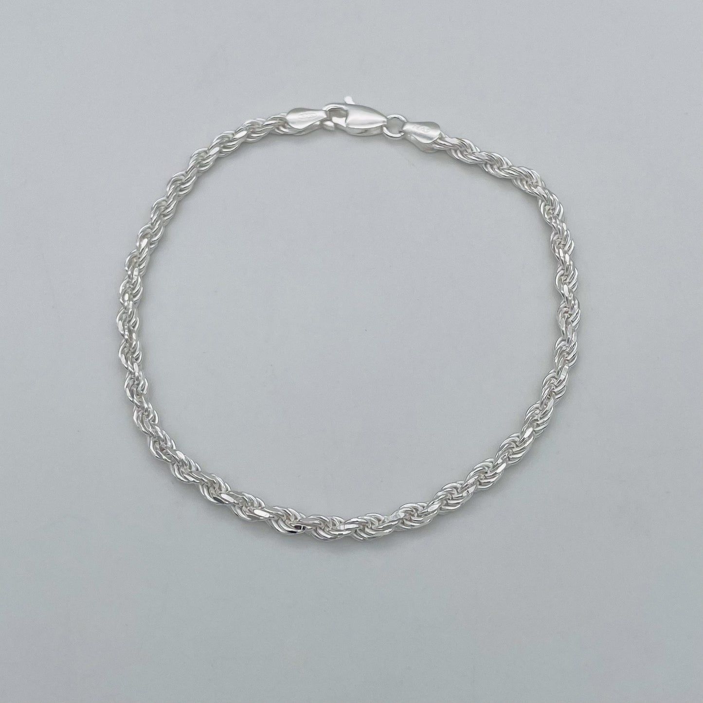 S1612BL Rope Bracelet 3mm. x 8"