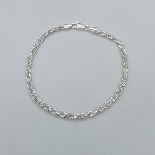 S1612BL Rope Bracelet 3mm. x 8"