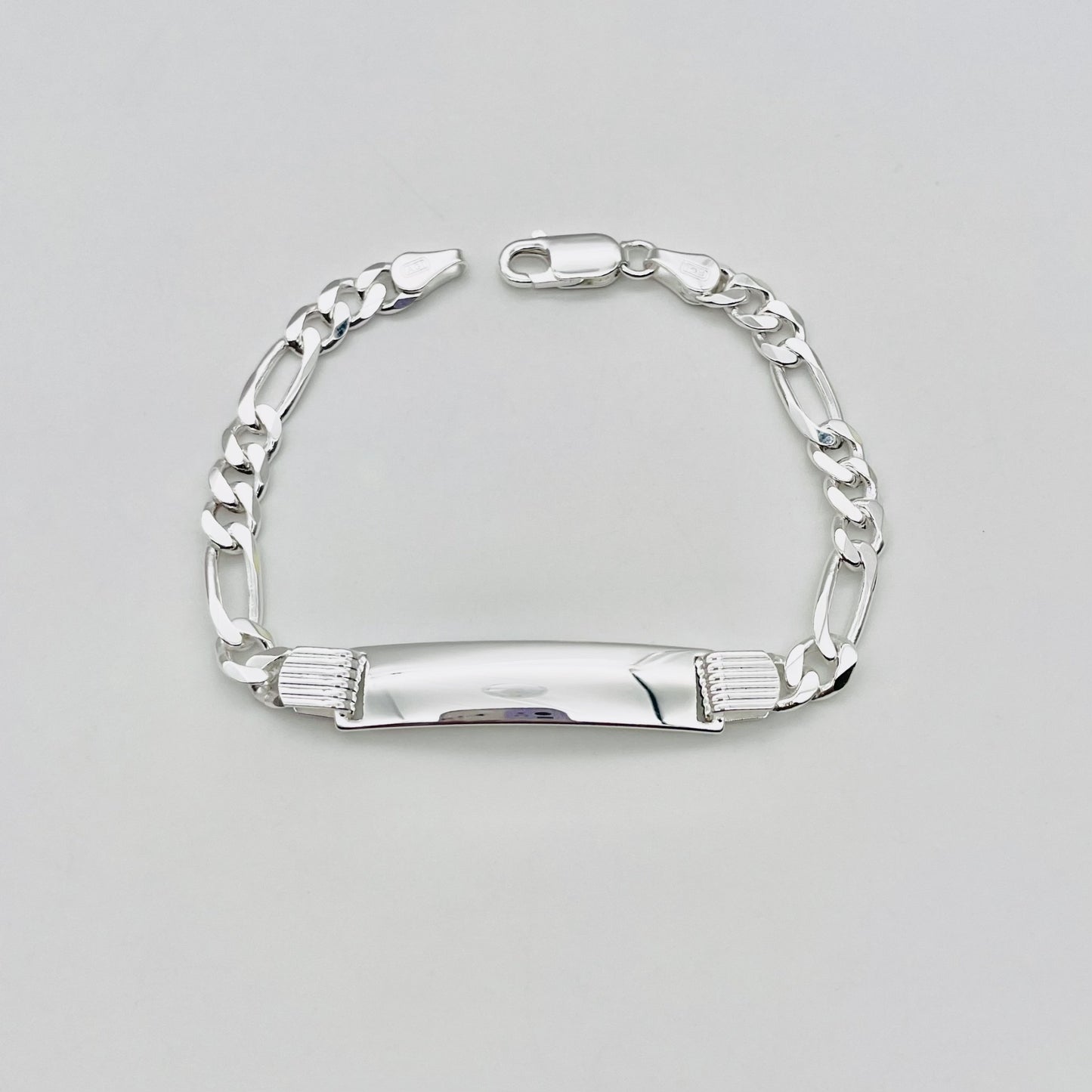 S1679BL Figaro ID Bracelet 5.5mm. x 7"