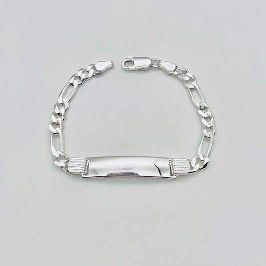 S1679BL Figaro ID Bracelet 5.5mm. x 7"