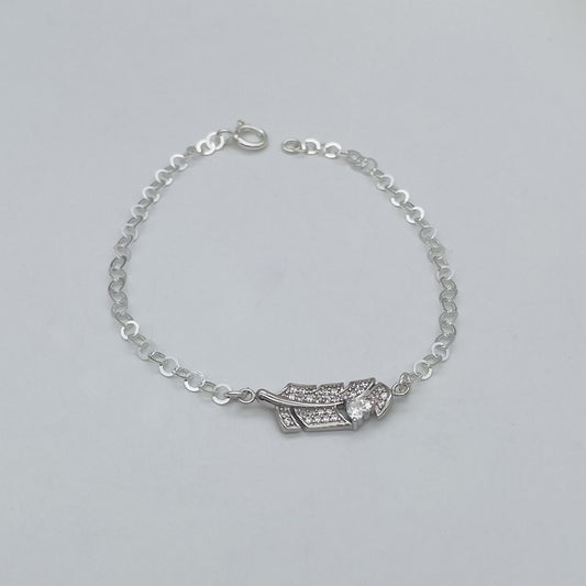 Z1434BL Feather Bracelet 7.5"