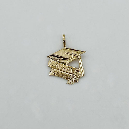 G174P 14K Gold Graduation Pendant