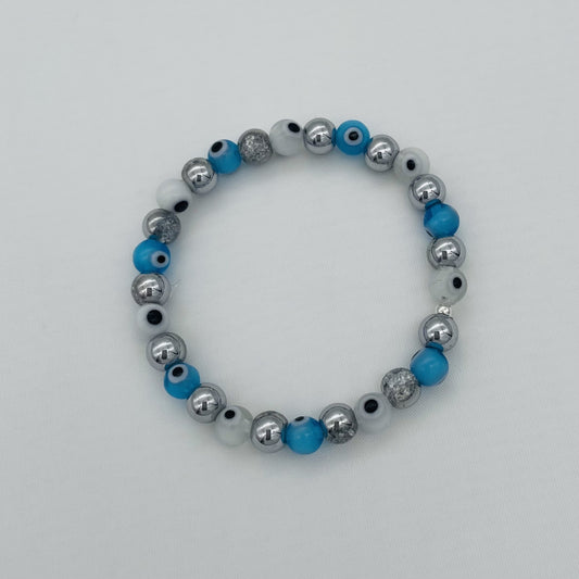 CH948BL Rock Crystals Blue Eyes 6"