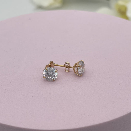 G-187 14K Gold Earrings 2mm.