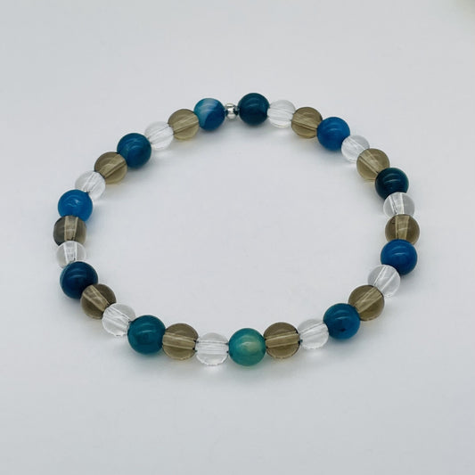 ST1009BL  6.5" Blue Agate