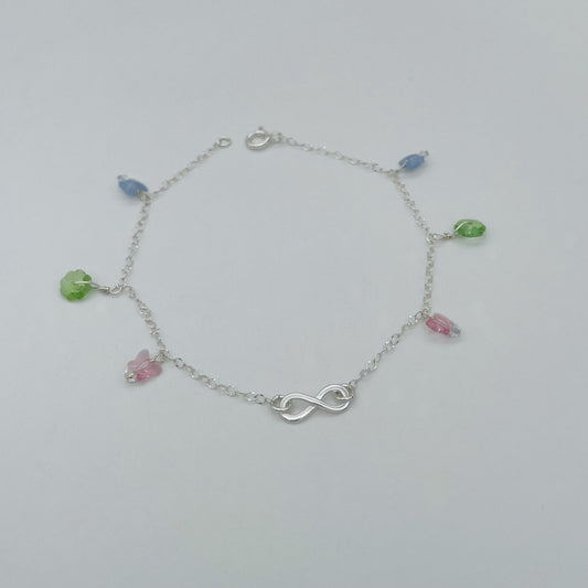 C1341  Butterflies Anklet Assorted 10"