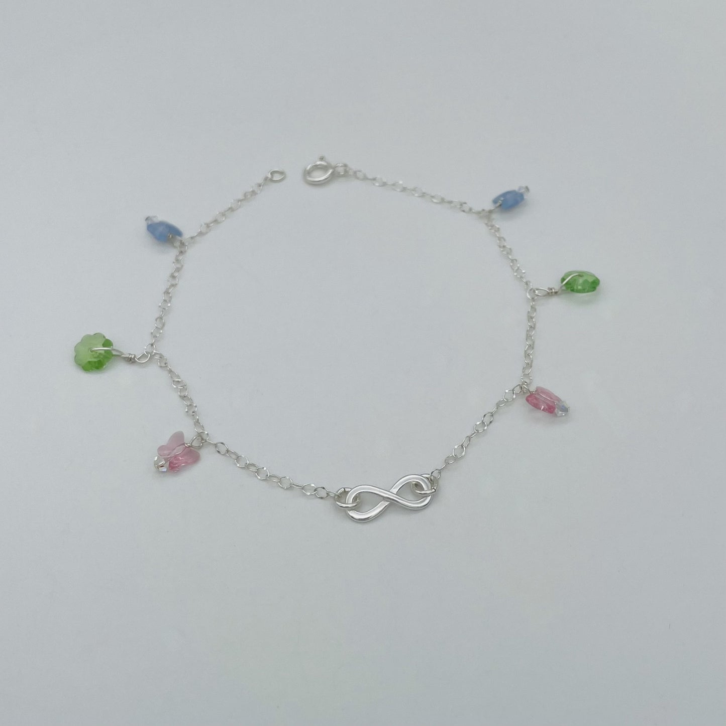 C1341  Butterflies Anklet Assorted 10"